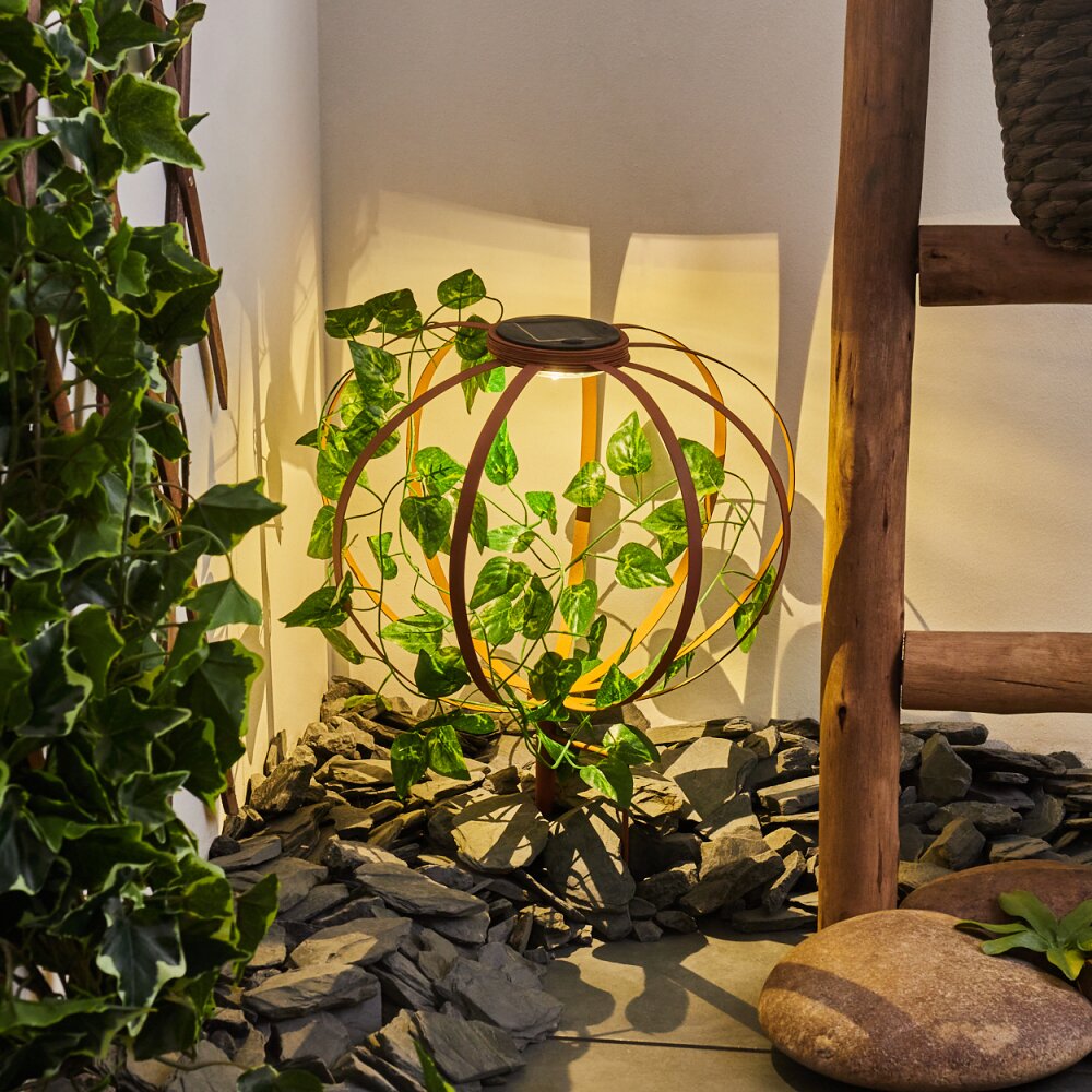 Yonkers Solarlamp LED Groen, Roest, 1-licht