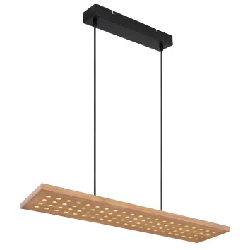 Globo DOLORES Hanger LED Hout donker, Zwart, 1-licht