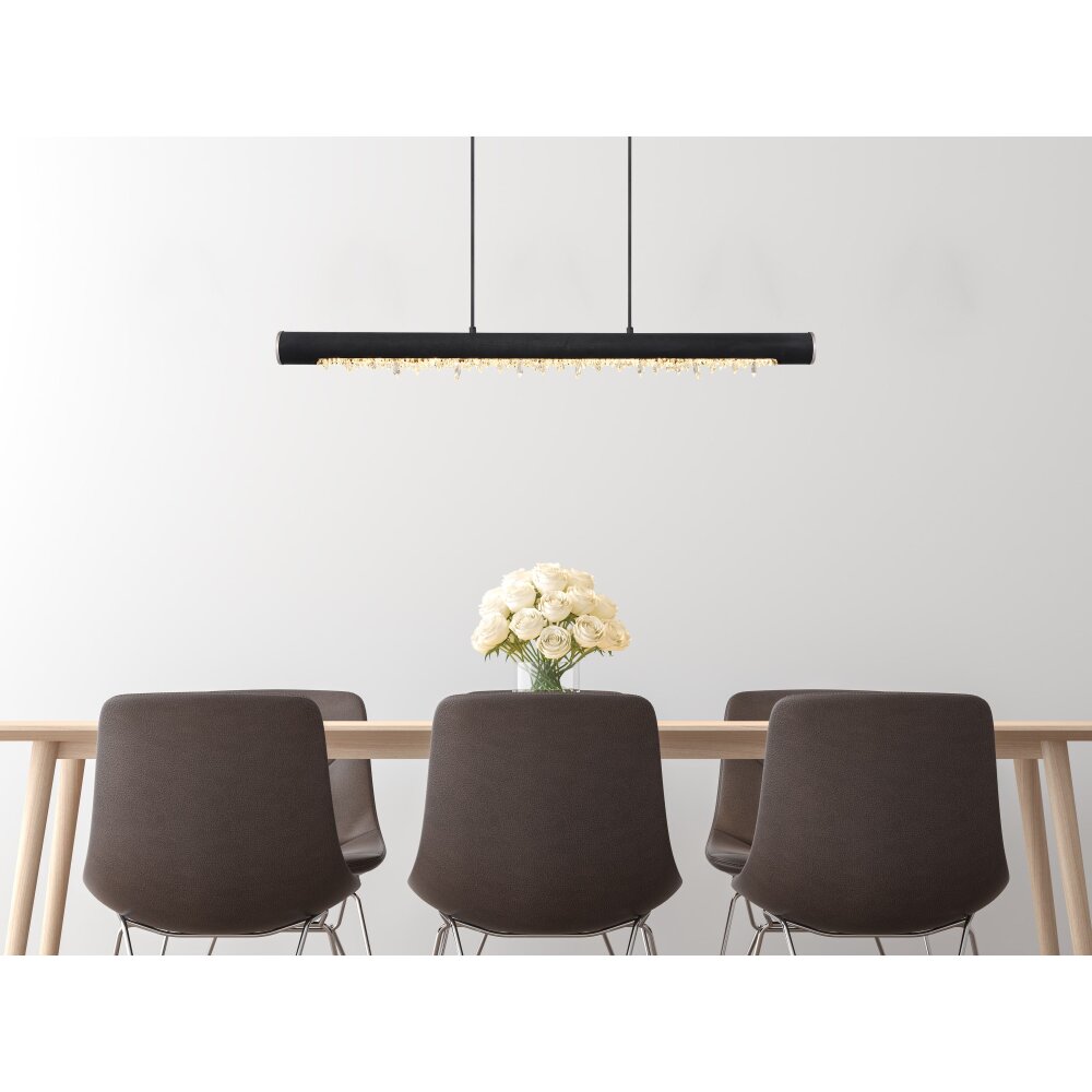 Globo FELICITAS Hanglamp LED Nikkel mat, Zwart, 1-licht main product photo