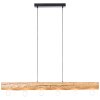 Brilliant Trabo Hanglamp Hout licht, Zwart, 6-lichts