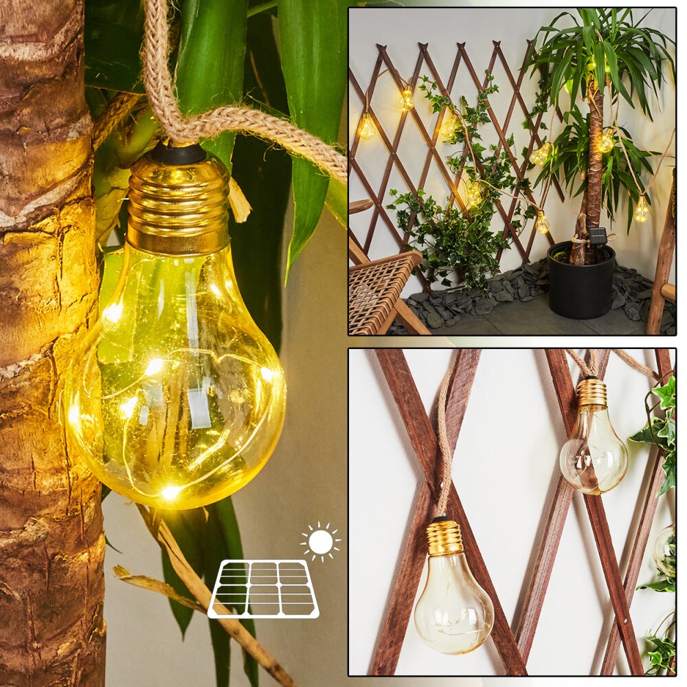 Trygsland Solarlamp LED Goud, Duidelijk, 10-lichts main product photo