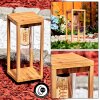 Leset Sokkellamp Bruin, houtlook, 1-licht