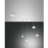 Fabas Luce Isabella Hanglamp LED Chroom, Wit, 1-licht