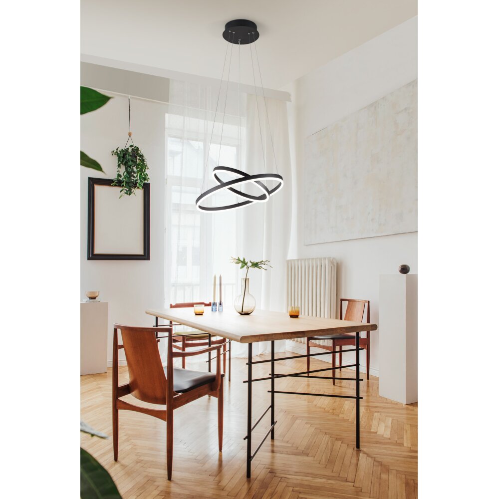 Fabas Luce Giotto Hanglamp LED Zwart, 1-licht main product photo