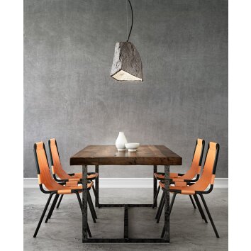 Fabas Luce Rock Hanglamp Zwart, 1-licht Fabas Luce Rock Hanglamp Zwart, 1-licht