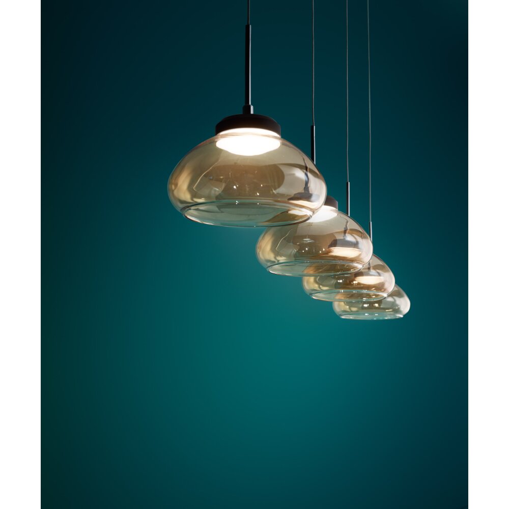 Fabas Luce Arabella Hanglamp LED Zwart, 4-lichts main product photo