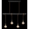 Globo LEO Hanger Zwart, 4-lichts