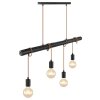 Globo LEO Hanger Zwart, 4-lichts