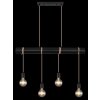 Globo MAGNUS Hanger Zwart, 4-lichts