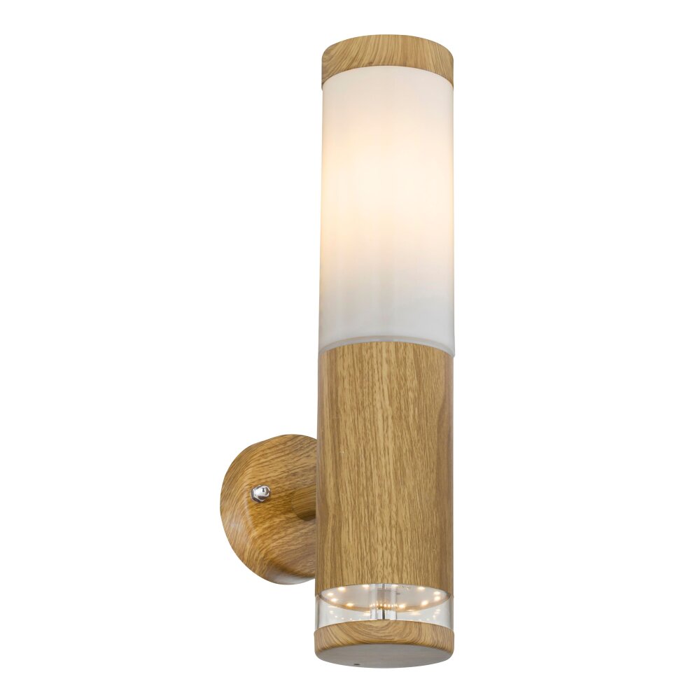 Globo JAICY Buiten muurverlichting houtlook, 1-licht