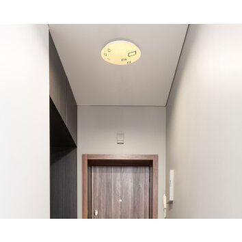 Globo LAVA Plafondlamp LED Wit, 1-licht