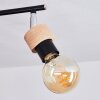 Harran Plafondlamp Chroom, Natuurlijke kleuren, Zwart, 3-lichts