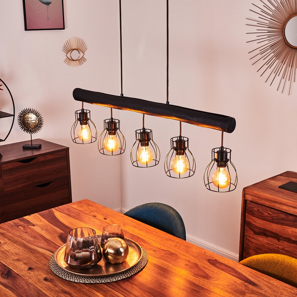 Gondo Hanglamp Zwart, 5-lichts main product photo