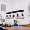 Gondo Hanglamp Zwart, 5-lichts