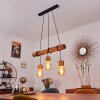 Canedo Hanglamp Donkerbruin, Zwart, 3-lichts
