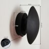 Mezia Muurlamp LED Zwart, 1-licht