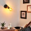 Harran Muurlamp Chroom, Zwart, 1-licht