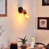 Harran Muurlamp Chroom, Zwart, 1-licht