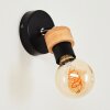 Harran Muurlamp Chroom, Zwart, 1-licht