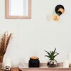 Harran Muurlamp Chroom, Zwart, 1-licht