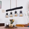 Gondo Hanglamp Zwart, 4-lichts