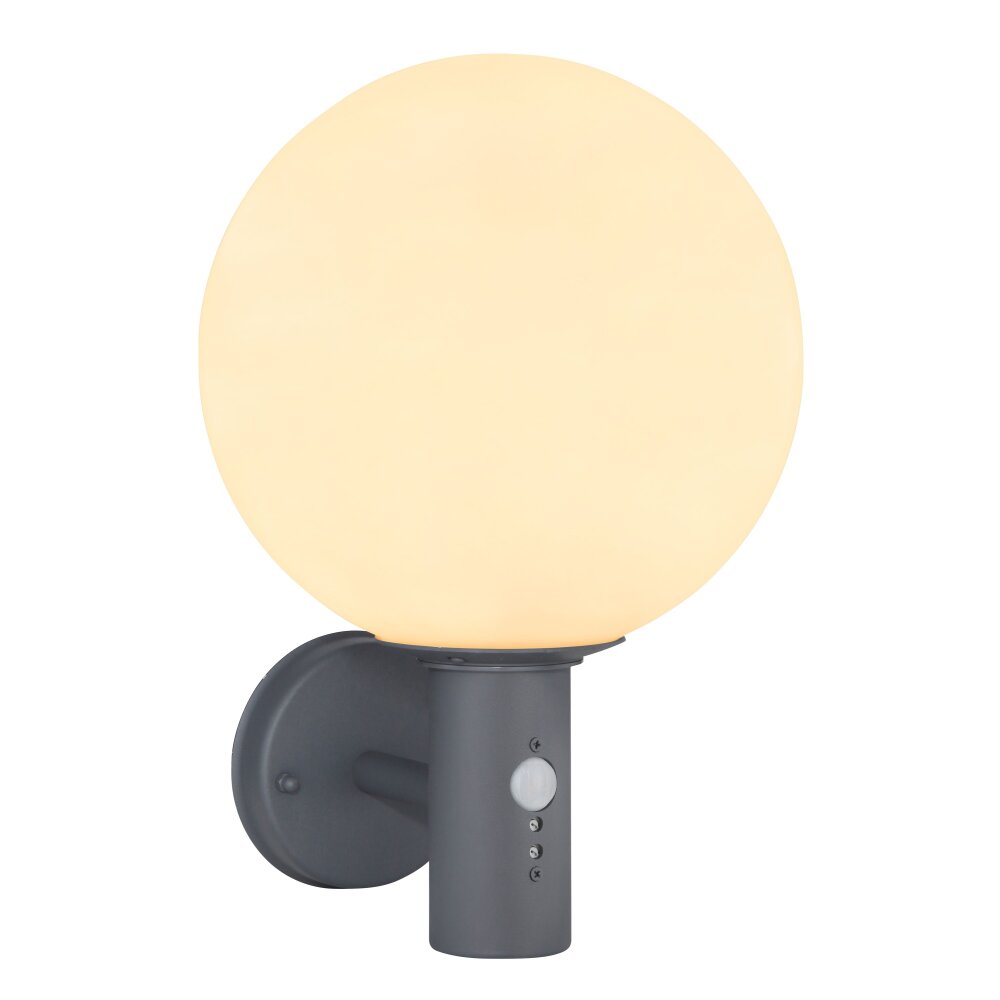 Globo OSSY Buiten muurverlichting Antraciet, 1-licht, Bewegingsmelder main product photo