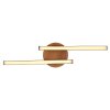 Globo EVITA Plafondlamp LED houtlook, Zwart, 1-licht