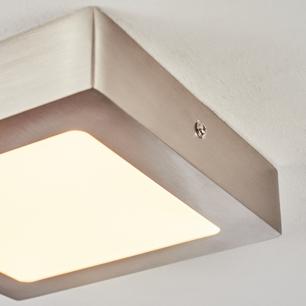 Finsrud Plafondlamp LED Nikkel mat, 1-licht