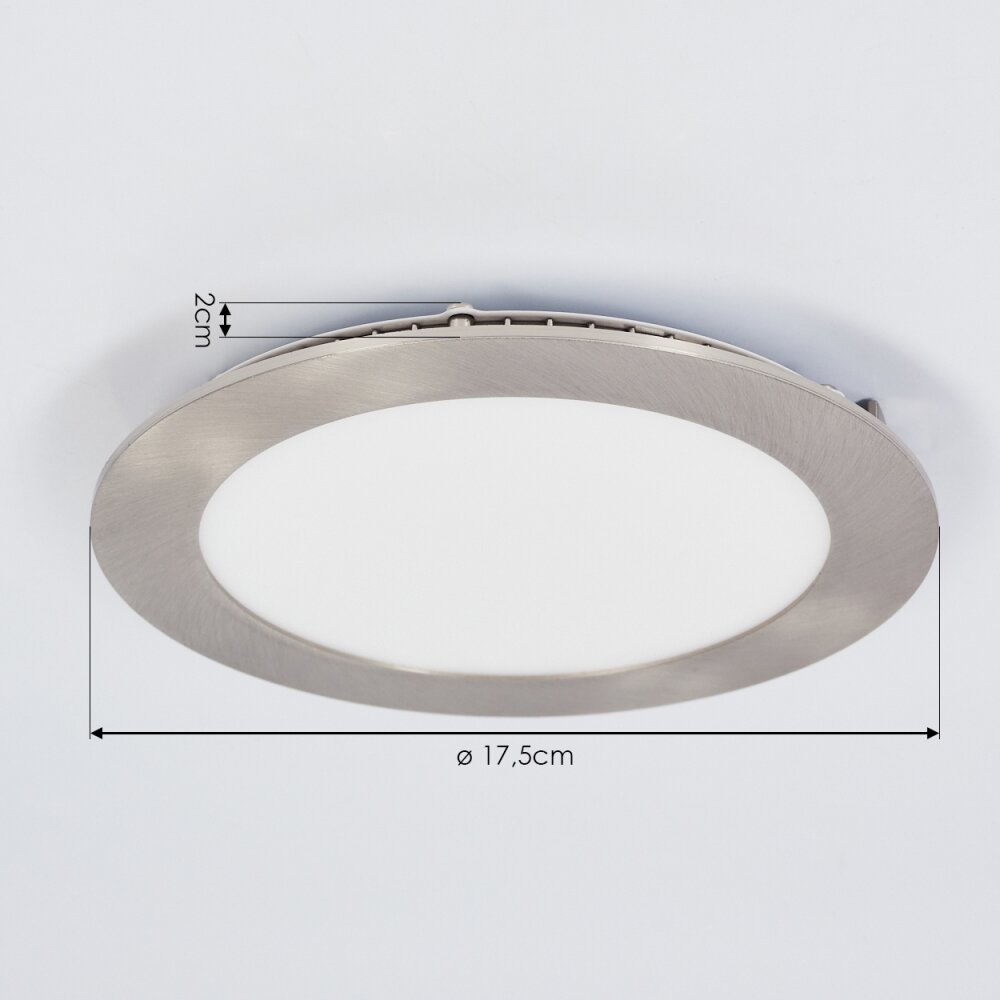 Finsrud Inbouw verlichting LED Nikkel mat, 1-licht