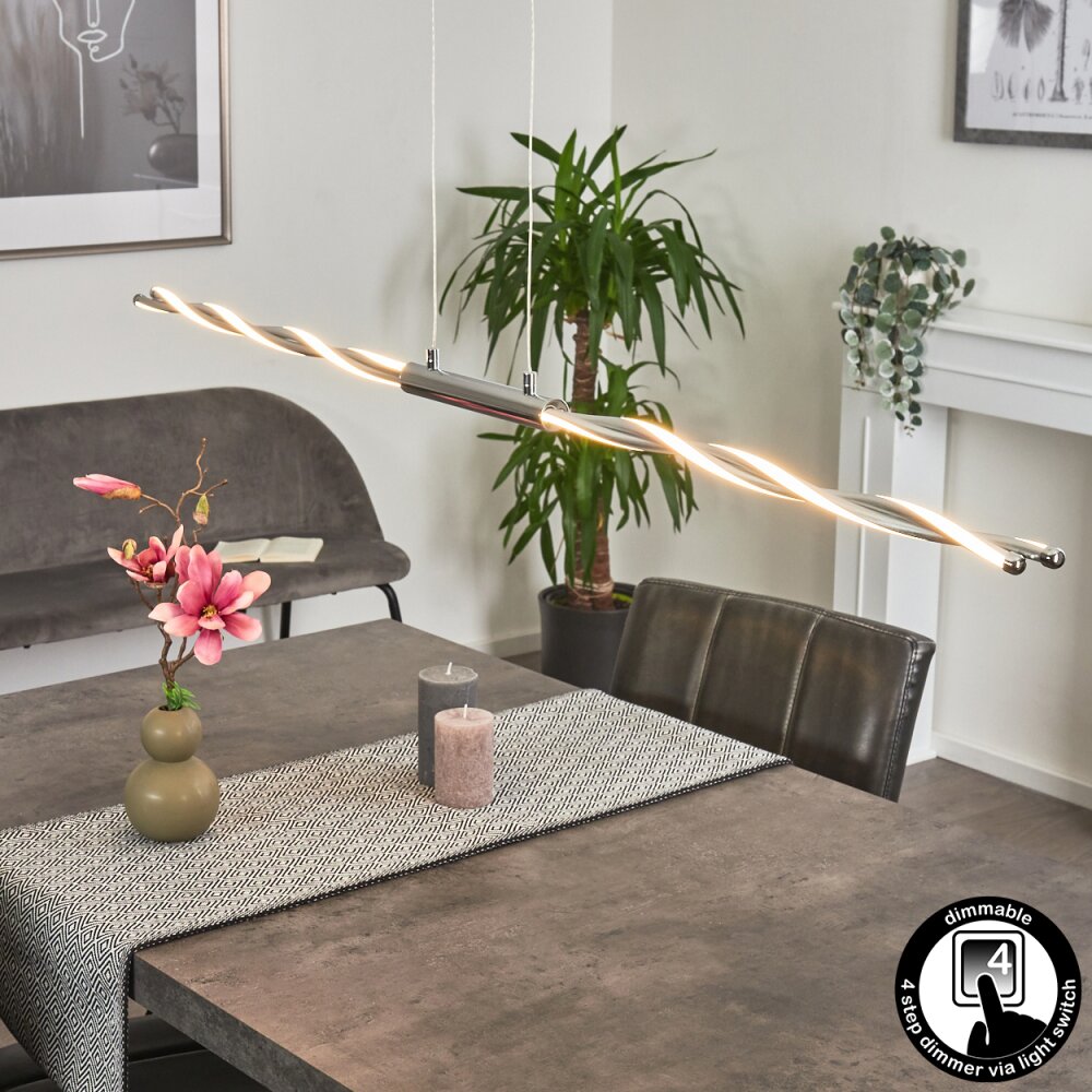 Carmacks Hanglamp LED Chroom, 4-lichts main product photo