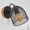 Hakvaag Muurlamp Bruin, Zwart, 1-licht