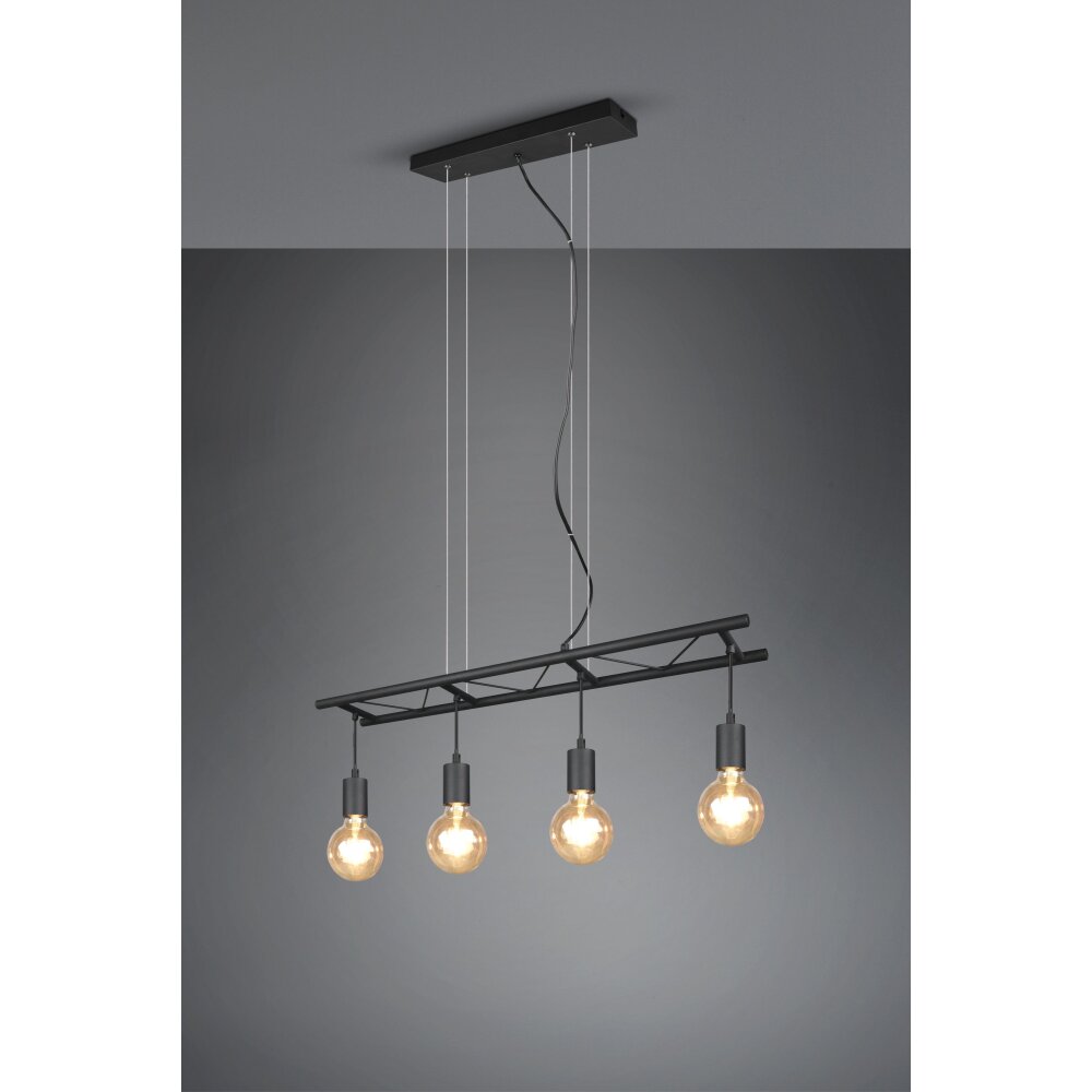 Reality Ladder Hanglamp Zwart, 4-lichts main product photo
