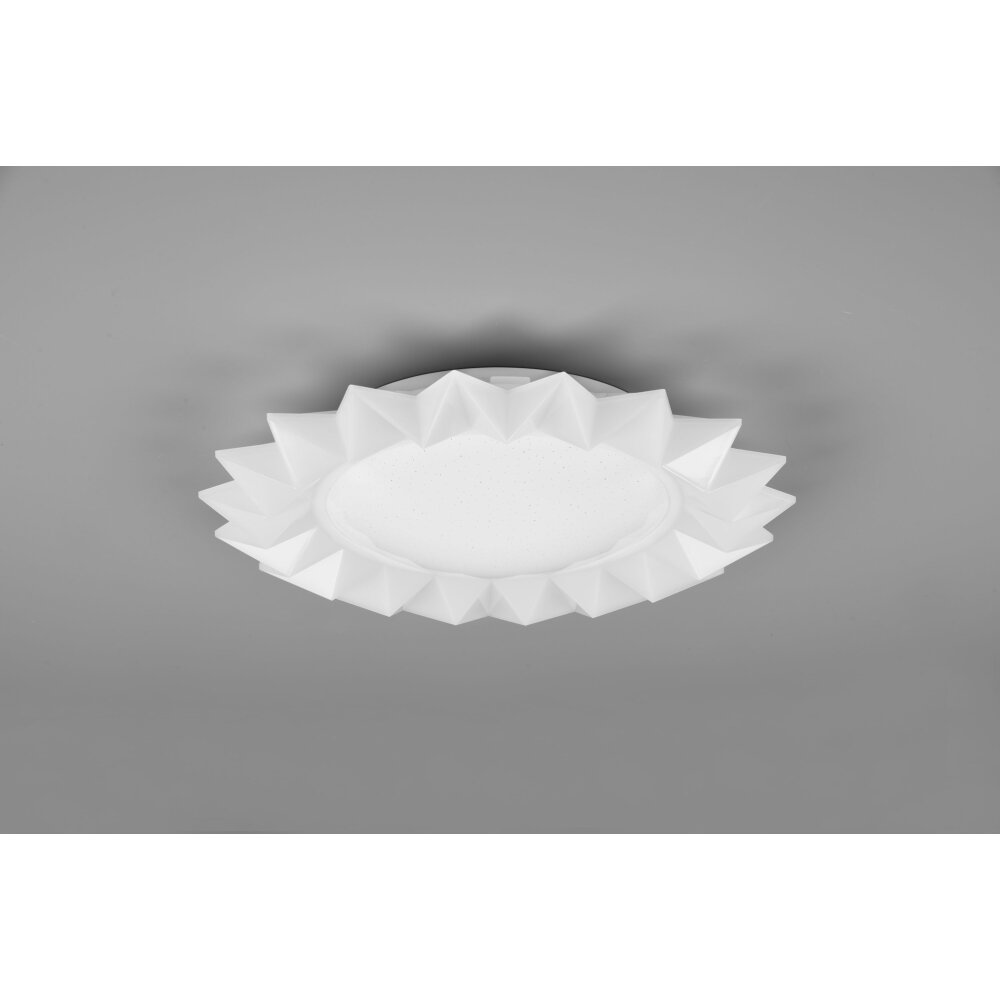 Reality Sunflower Plafondlamp LED Wit, 2-lichts, Afstandsbediening, Kleurwisselaar