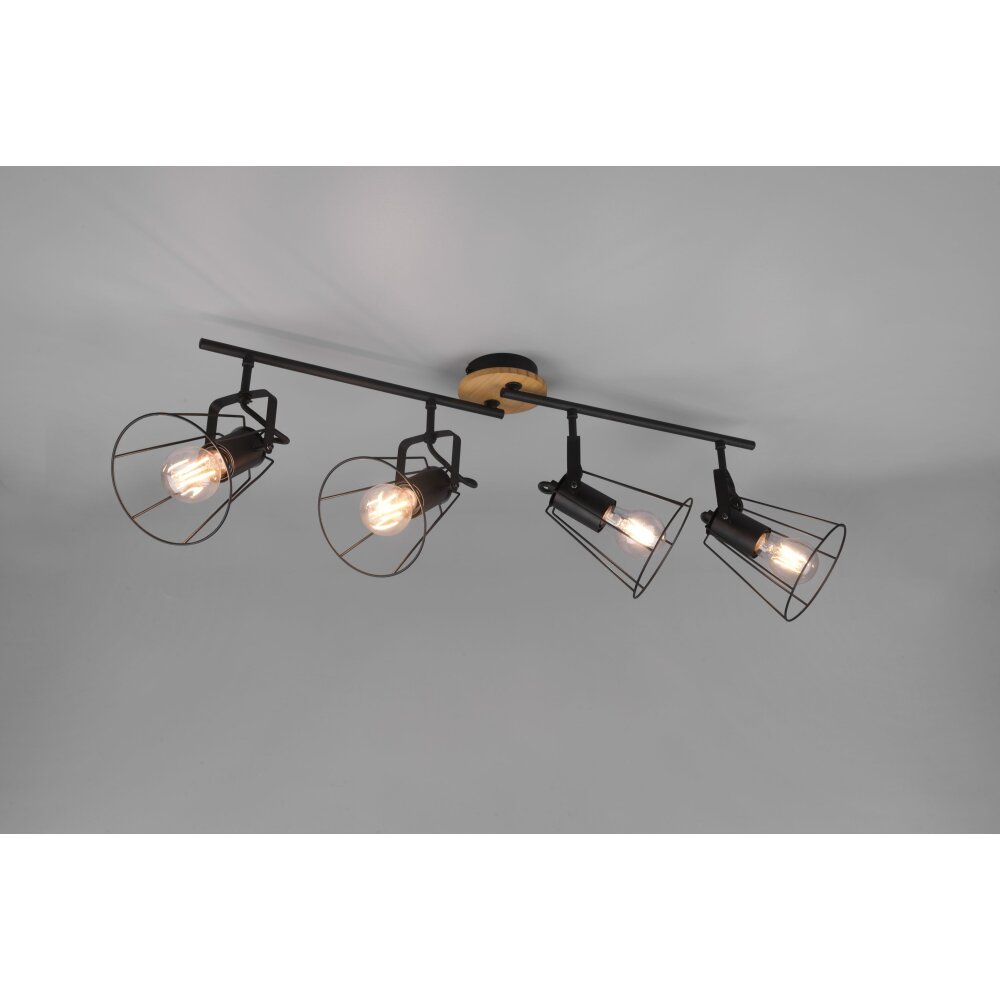 Reality Jaipur Plafondlamp Zwart, 4-lichts main product photo