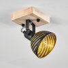 Osina Plafondlamp Bruin, Zwart, 1-licht