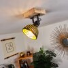 Osina Plafondlamp Bruin, Zwart, 1-licht