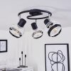 Revsbotn Plafondlamp Chroom, Zwart, 3-lichts