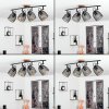 Hakvaag Plafondlamp Bruin, Zwart, 4-lichts