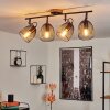 Hakvaag Plafondlamp Bruin, Zwart, 4-lichts