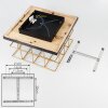 Fevaag Plafondlamp Goud, Zwart, 4-lichts