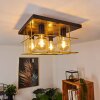 Fevaag Plafondlamp Goud, Zwart, 4-lichts