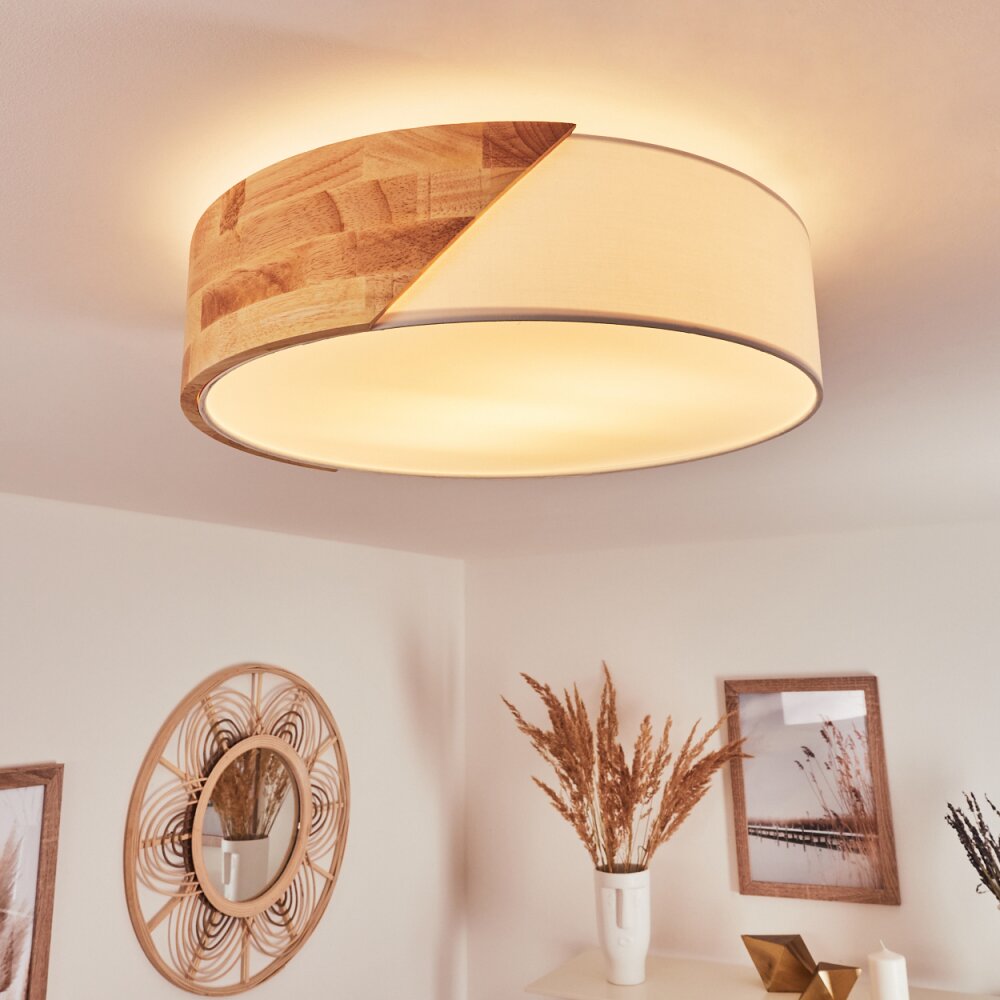 Mjelstad Plafondlamp Bruin, Wit, 2-lichts main product photo