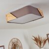 Mjelstad Plafondlamp Bruin, Grijs, Wit, 2-lichts