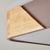 Mjelstad Plafondlamp Bruin, Grijs, Wit, 2-lichts