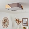 Mjelstad Plafondlamp Bruin, Grijs, Wit, 2-lichts