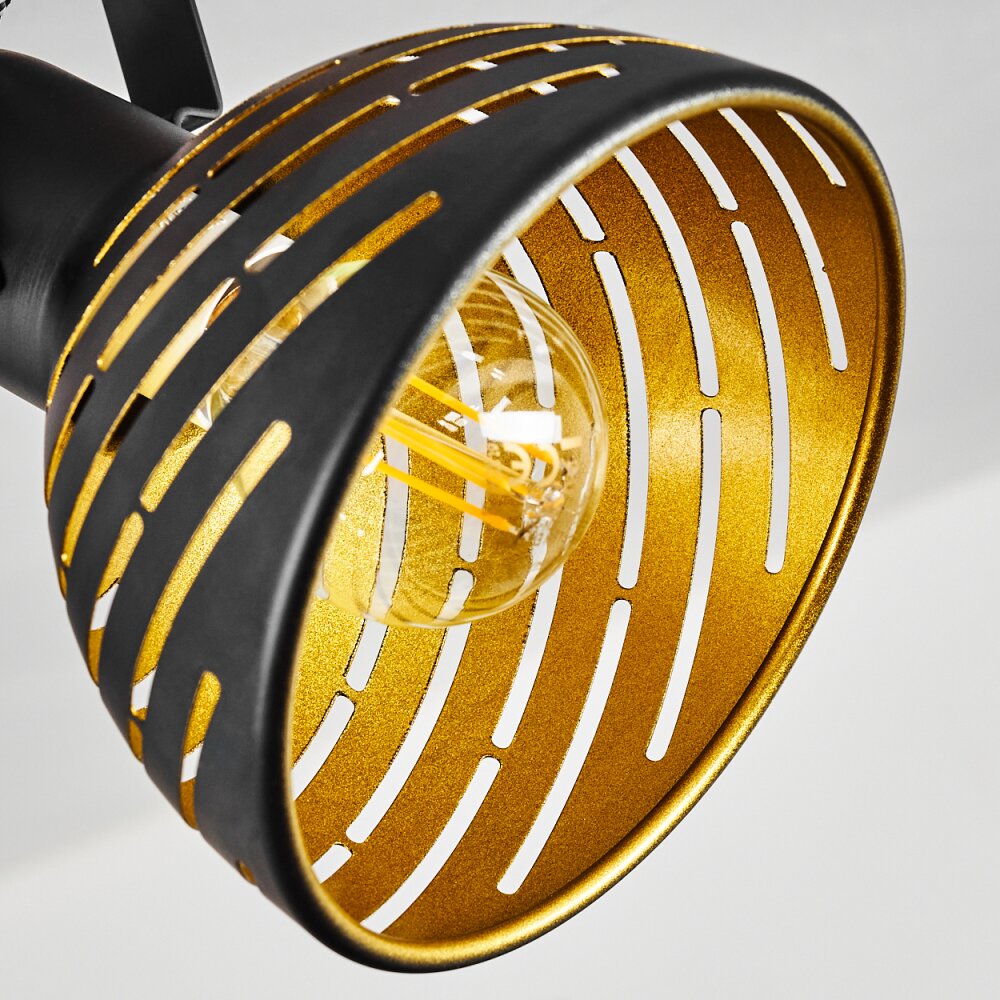 Osina Plafondlamp Bruin, Zwart, 4-lichts