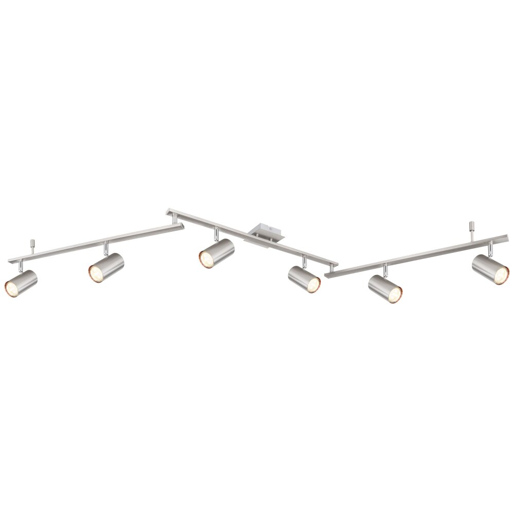 Globo ROBBY Plafondlamp Nikkel mat, 6-lichts main product photo