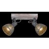Globo MORI Plafondlamp Bruin, Wit, 2-lichts