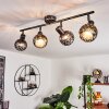 Stavik Plafondlamp Zwart, Zilver, 4-lichts