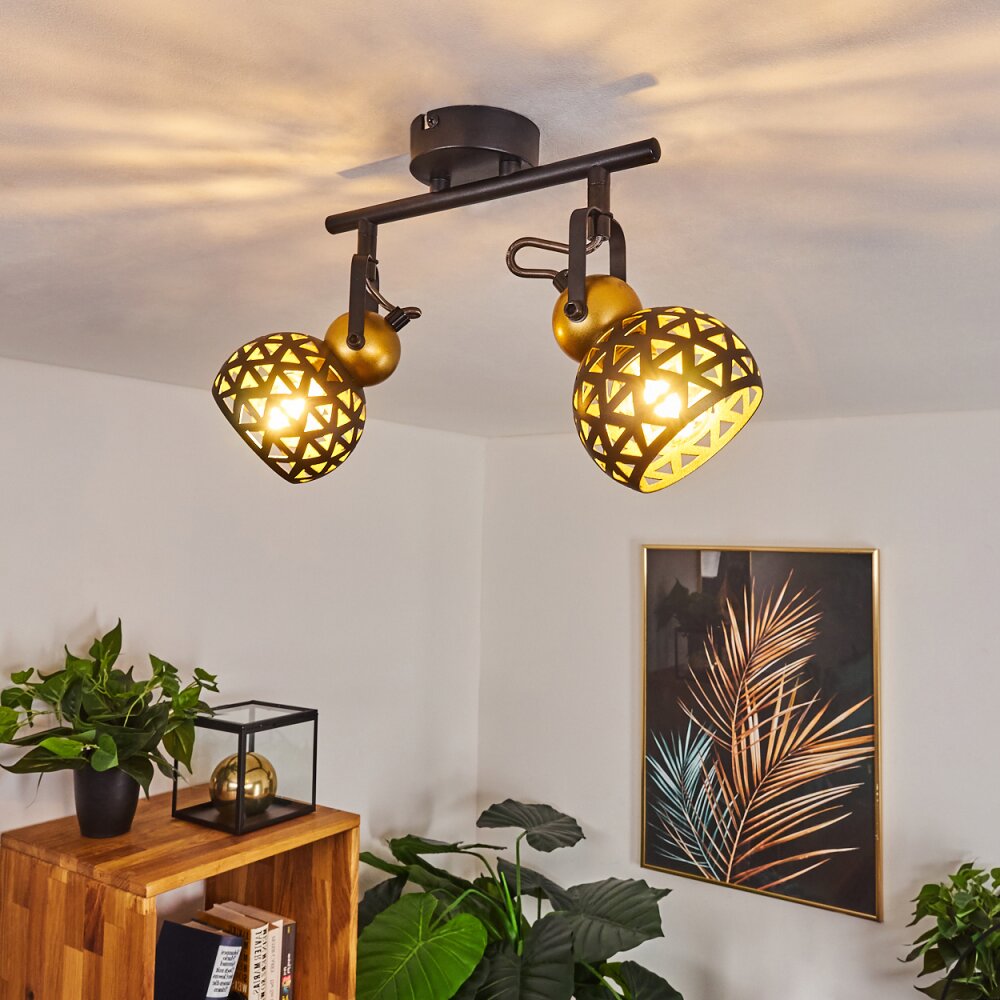 Gomsrud Plafondlamp Zwart, 2-lichts main product photo